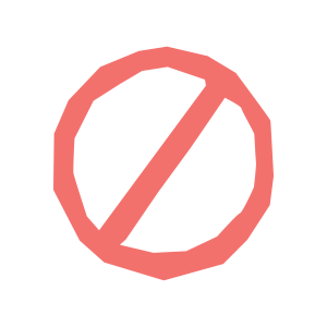 A no access symbol.